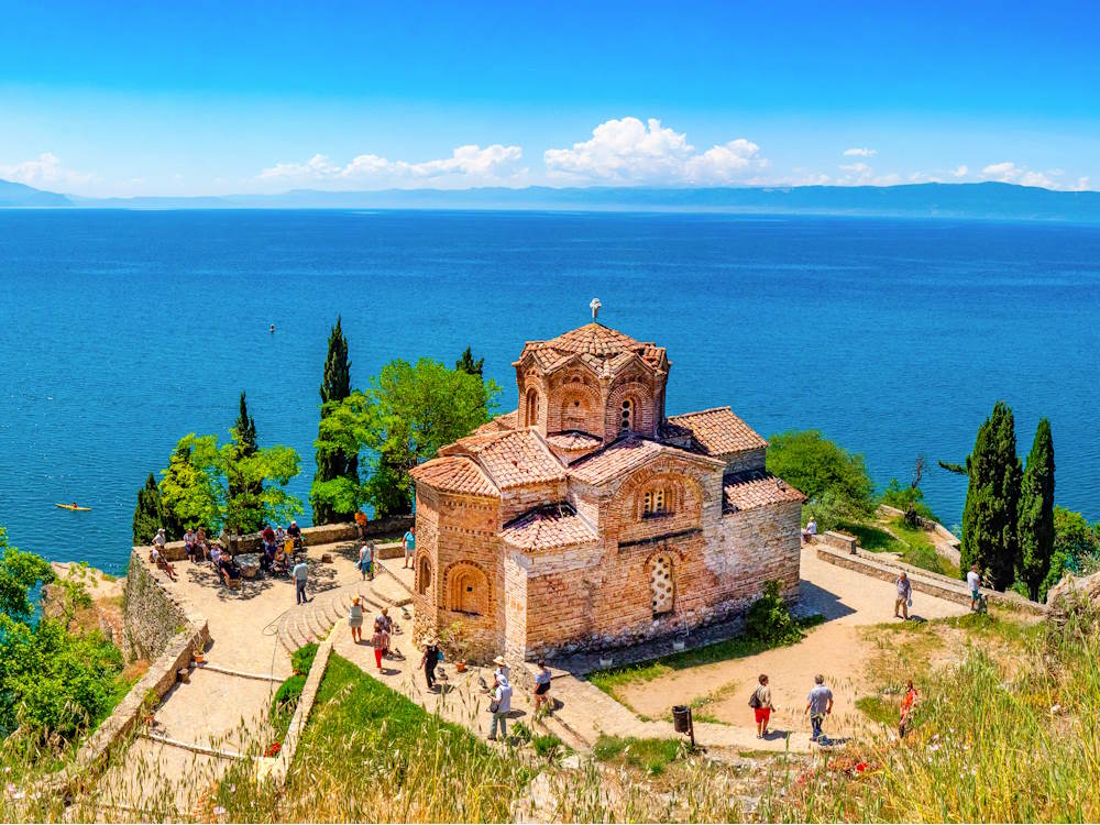 Ohrid lake in Albania